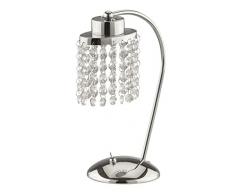 Briloner Leuchten 7418-018 Lampe de table, 5 W, Tons argentés, Tischleuchte