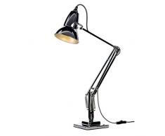 Anglepoise 30962 Duo1227 lampadaire 15 W E27 240 V Chrome avec CÃ¢ble Blanc / Noir
