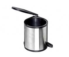 WESCO 010614-42 Poubelle, Acier Inoxydable, 42 x 29,1 cm