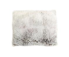 Enjoy Home P010TA040040 Coussin Fausse Fourrure Ours Taupe, Polyester, 40x40 cm