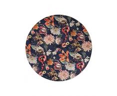 ESSENZA Filou Tapis, Dark Blue, Rond 90 cm