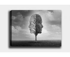 Bonamaison Peinture sur toile, multicolore, 40 x 60 cm - Conçu et fabriqué en Turquie