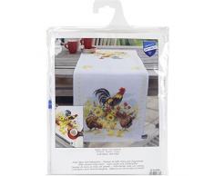 Kit chemin de table aida Cocorico