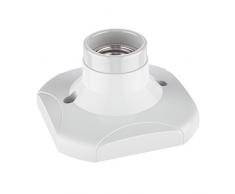 ledscom Culot de lampe, plastique et porcelaine, E27, Blanc, 9Â x 9Â x 5Â cm