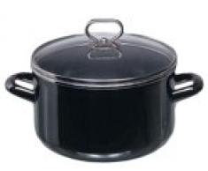 KRÃGER 317249000 Cocotte âBrillantâ24 cm, Acier Inoxydable, Argent