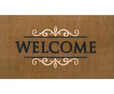 HMT Paillasson Classic Welcome Anti-Salissure Mondial Marron 45 x 75cm