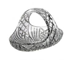 Verre de Bohême Panier sculpté, Cristal, 18 x 24 x 14 cm
