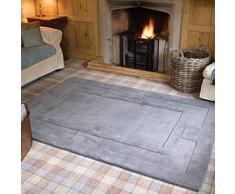 Flair Rugs 23928 Tapis, Laine, Gris, 75cm x 150cm