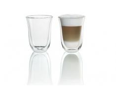 Delonghi 5513214611 Pack de 2 Verre à café latte isolé