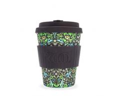 Ecoffee Cup William Morris Blackthorn Tasse Ã cafÃ© en Fibre de Bambou, Couvercle Anti-Goutte et Passe au Lave-Vaisselle