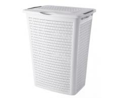 Rotho Country Panier à Linge Blanc 50 l