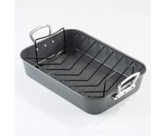 Worx Pro Anti-adhÃ©sif en Forme de V Plat Ã rÃ´tir avec Grille