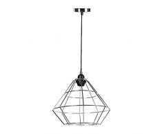 Lum & Co Lampe de Suspension E27, argent