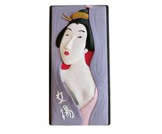 Rotary Héros Geisha Housse pour boîte à mouchoirs, Polyester, Multicolore