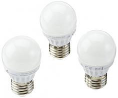 TRIO, Ampoules, Tropfen incl. 3 x LED,E27,4,0 Watt,3000K,320 Lm. Corps: Verre, Blanc Ã:4,5cm, H:7,5cm IPX0