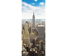 Livingwalls Papier peint photo autocollant XXL 2 bleu grisaille blanc 2,11 m x 0,91 m 20020