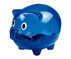 eBuyGB Tirelire en Plastique Transparent Bleu