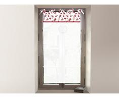 Soleil docre 042676 ELOISE Brise bise brodÃ© Coton Rouge 90 x 45 cm