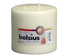 Bolsius Bougie Multi-Wick, Cire de Paraffine, Ivoire, 15Â x 15Â x 15Â cm