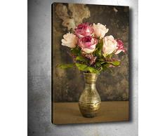 Bonamaison Peinture sur toile, multicolore, 50 x 70 cm - Conçu et fabriqué en Turquie