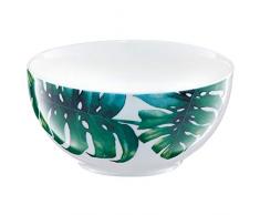 AMBITION Tropical Bol Ã Salade 13 cm Blanc/Vert