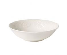 Villeroy & Boch Rose Sauvage Blanche Plat creux, Porcelaine Premium, Blanc