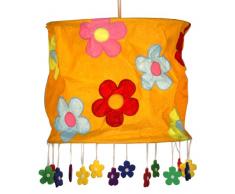 Oaks Lighting Daisy Abat-jour à suspensions Orange à fleurs