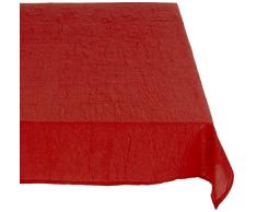 Calitex S5D23HT331A Taffetas Froisse Nappe Polyester Carmin 250 x 150 cm