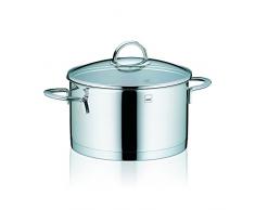 Kela 10959 Marmite 3,5 litres en Inox Brillant + Couvercle en Verre, Compatible Induction, DiamÃ¨tre 20 cm, Cailin