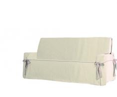 Eysa Housse de canapé 2 Places Plus Couleur 01, 56% Coton 44% Polyester, Beige