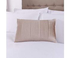 Charlotte Thomas Housse de Coussin Imitation Soie Caterina - Beige - 30 x 50cm