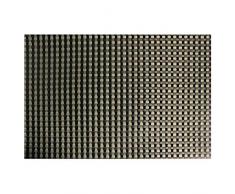 dÃ©corline set de table 32x47cm pvc tresse taupe/noir