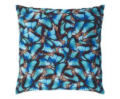 Dutch Decor Roullien â Coussin, 45x45 cm, Aqua - Polyester
