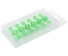 Magnet ExpertÂ® F4M13G-1 Vert Petit fruitÃ© quille Aimant - Bureau & frigo (dia 13mm x 19mm de Hauteur) (1 Paquet de 12), Argent