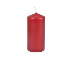 HOMEA 6BPC001FB Bougie Parfumée Cylindrique Paraffine Rouge 6,5 x 6,5 x 15 cm