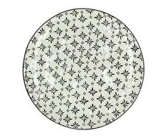 J. Kersten BV Plat de Service en cÃ©ramique Noir 26,5 x 26,5 x 2 cm