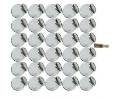 Viva Haushaltswaren - Lot bocaux en Verre de 192Â ML avec Fermeture Ã vis - pour confitures, Bonbons - avec Une Pelle 30 piÃ¨ces Deckel Silber