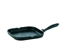 Kela 15156 poêle à griller en fonte daluminium avec revêtement anti-adhésif compatible induction, 28 x 28 cm, Kerros