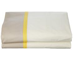 ESSIX Drap de lit, Coton, Lin/Paille, 180x290 cm