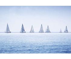 Scenolia Tableau décoratif Grand Format sur Toile REGATE 90 x 60 cm | Impression Haute qualité