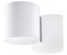 NOUVEAUTÃ ! Applique blanche pour cuisine et chambre â verre - SOLLUX VICI SL.0211 lampe murale ronde classique traditionnelle 1 point LED Gu-9 *** LUMINAIRES : Meilleurs prix sur Amazon !