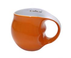 Unbekannt 4145/929 Tasse Ã cafÃ©, Porcelaine, Orange, 11 x 9,5 x 9 cm