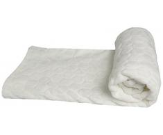 Plaid SOFTY - Douceur microfibre à relief - 100 %POLYESTER - OURSON - Blanc A0 - 125 x 150