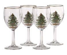 Spode vin Verre Lot, en Verre, Multicolore, Set de 4