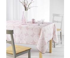 charme & douceur nappe rectangle 150x240cm anais rose