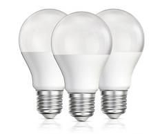 ledscom.de E27 LED Ampoule Mate A60 10W=60W Blanche-Chaude 800lm A+, 3 pcs