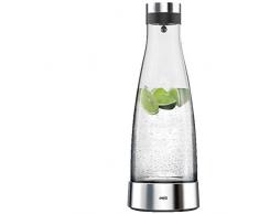 Emsa Carafe, Station de Refroidissement, 1 Litre, Fermeture Automatique, Verre/Inox, Flow Bottle, 515667