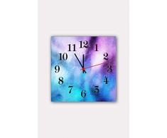 Bonamaison Horloge Murale en MDF, Multicolore, 30 x 30 cm