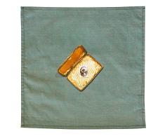 Daycollection QUARLISE37 48 Heures Serviette de Table Coton Vert/Multicolore 40 x 40 x 0,2 cm
