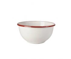 IBILI 908320 Bol, Porcelaine, Blanc/Rouge, 20 x 20 x 11 cm